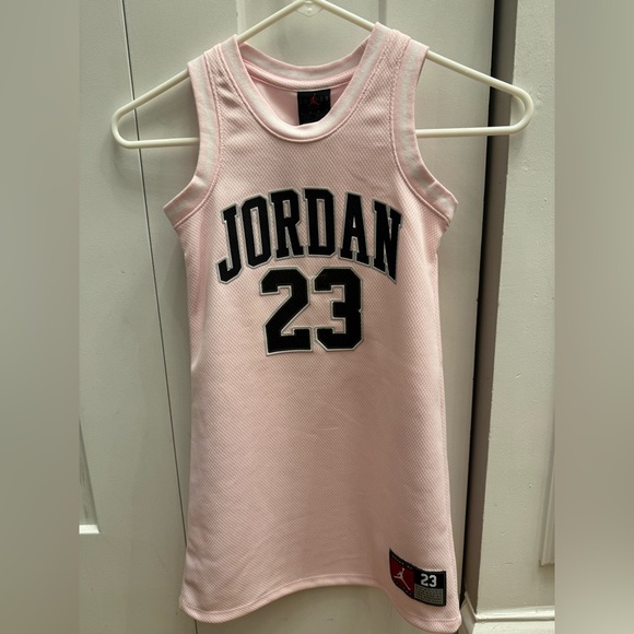 Jordan Little Girls' 23 Jersey Dress, pink, NWT - Picture 6 of 7